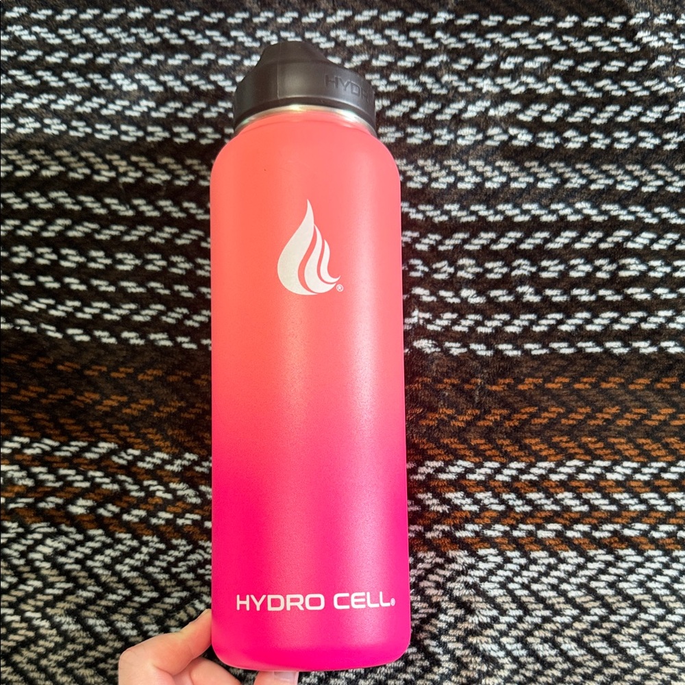 Stainless Steel Water Bottle - Coral to Pink Ombré